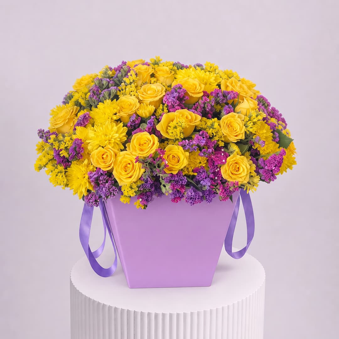 Sunshine Purple Bloom Box
